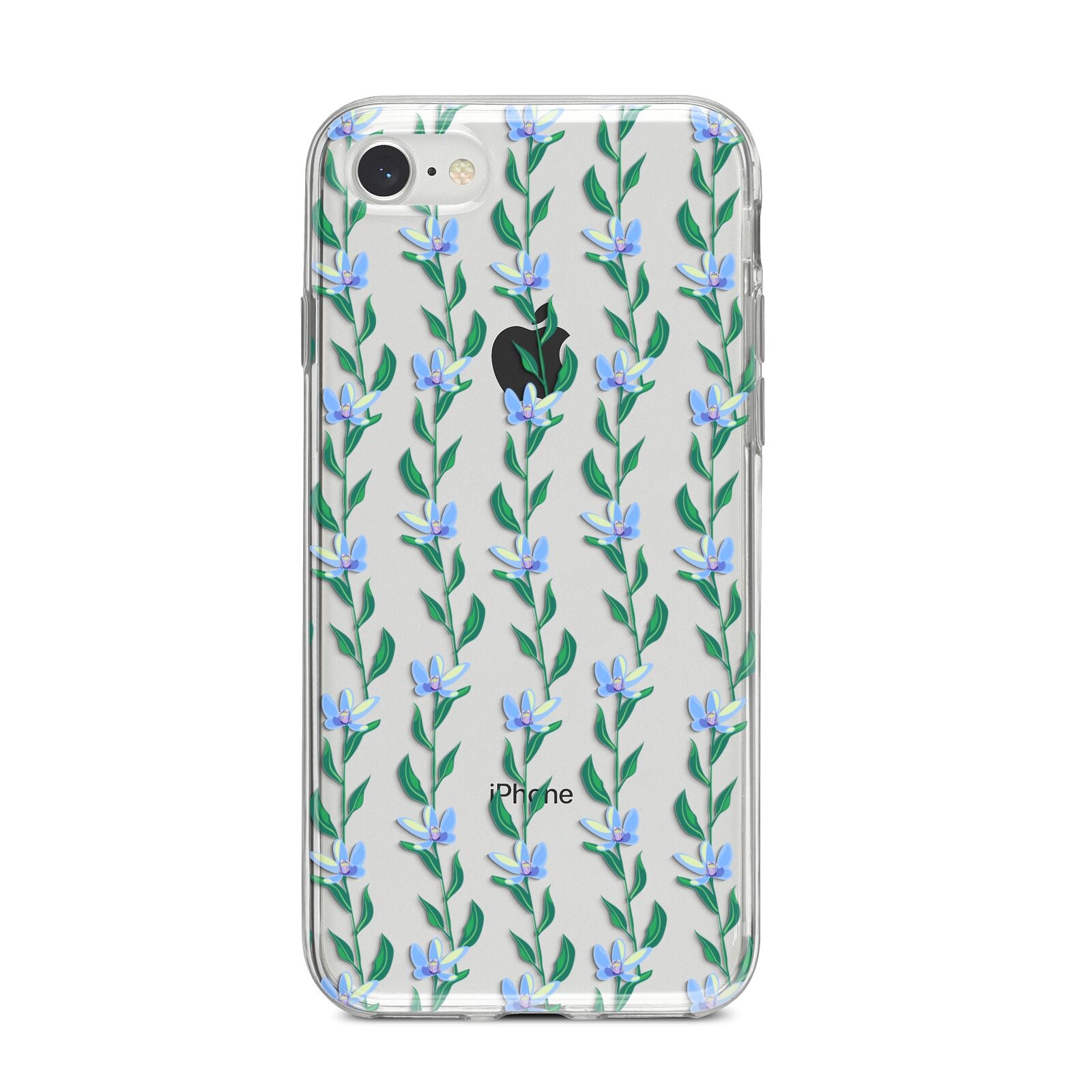 Flower Chain iPhone 8 Bumper Case on Silver iPhone