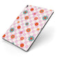 Flower Power Apple iPad Case on Grey iPad Side View