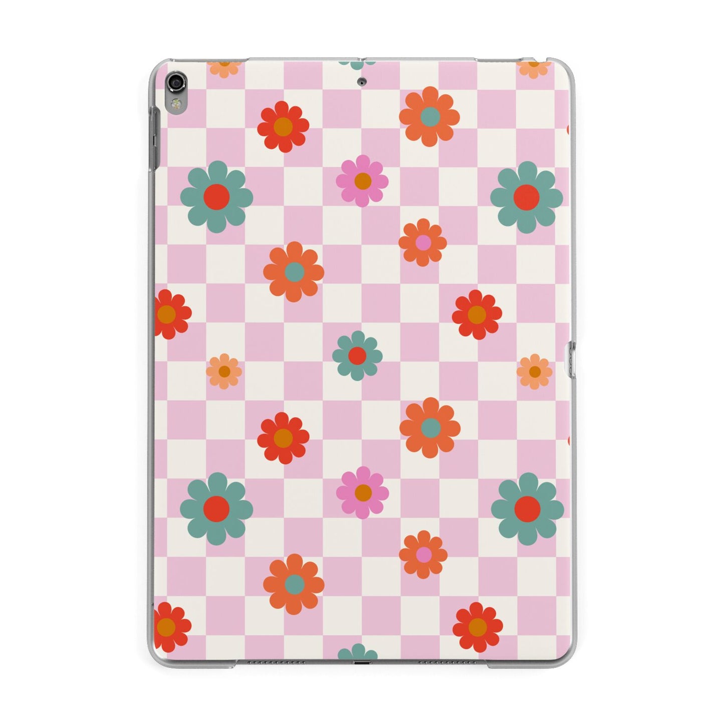 Flower Power Apple iPad Grey Case