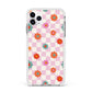 Flower Power Apple iPhone 11 Pro Max in Silver with White Impact Case