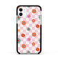 Flower Power Apple iPhone 11 in White with Black Impact Case