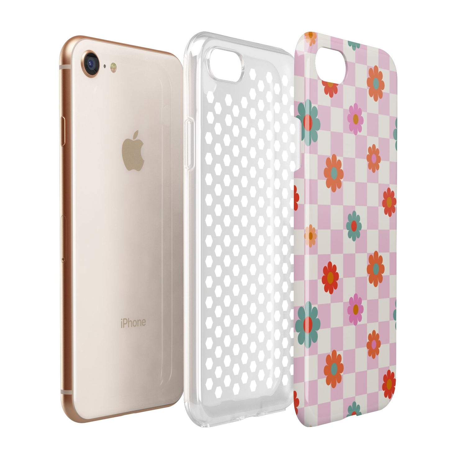 Flower Power Apple iPhone 7 8 3D Tough Case Expanded View