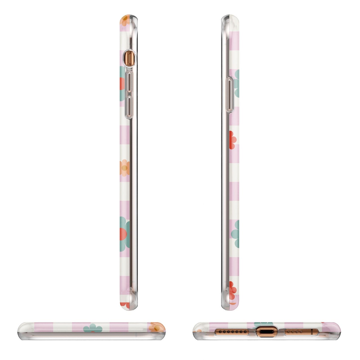 Flower Power Apple iPhone XS Max 3D Wrap Tough Case Alternative Image Angles