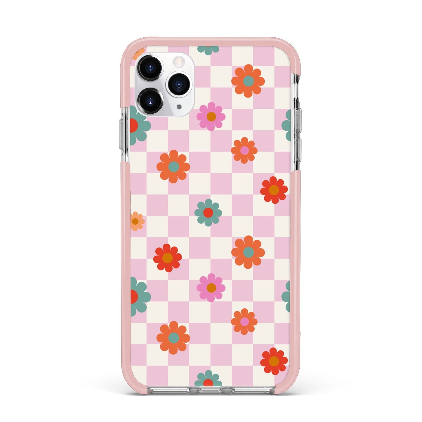 Flower Power iPhone 11 Pro Max Impact Pink Edge Case