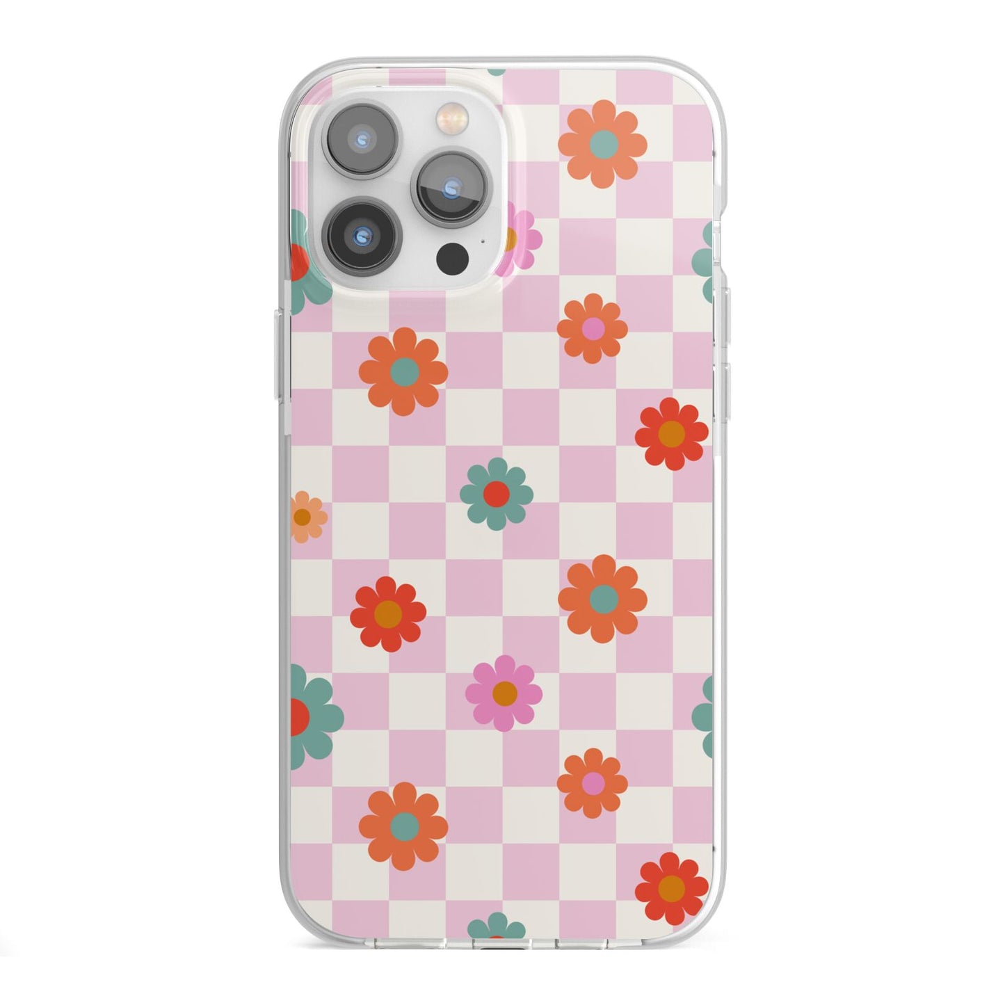Flower Power iPhone 13 Pro Max TPU Impact Case with White Edges