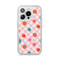 Flower Power iPhone 14 Pro Clear Tough Case Silver