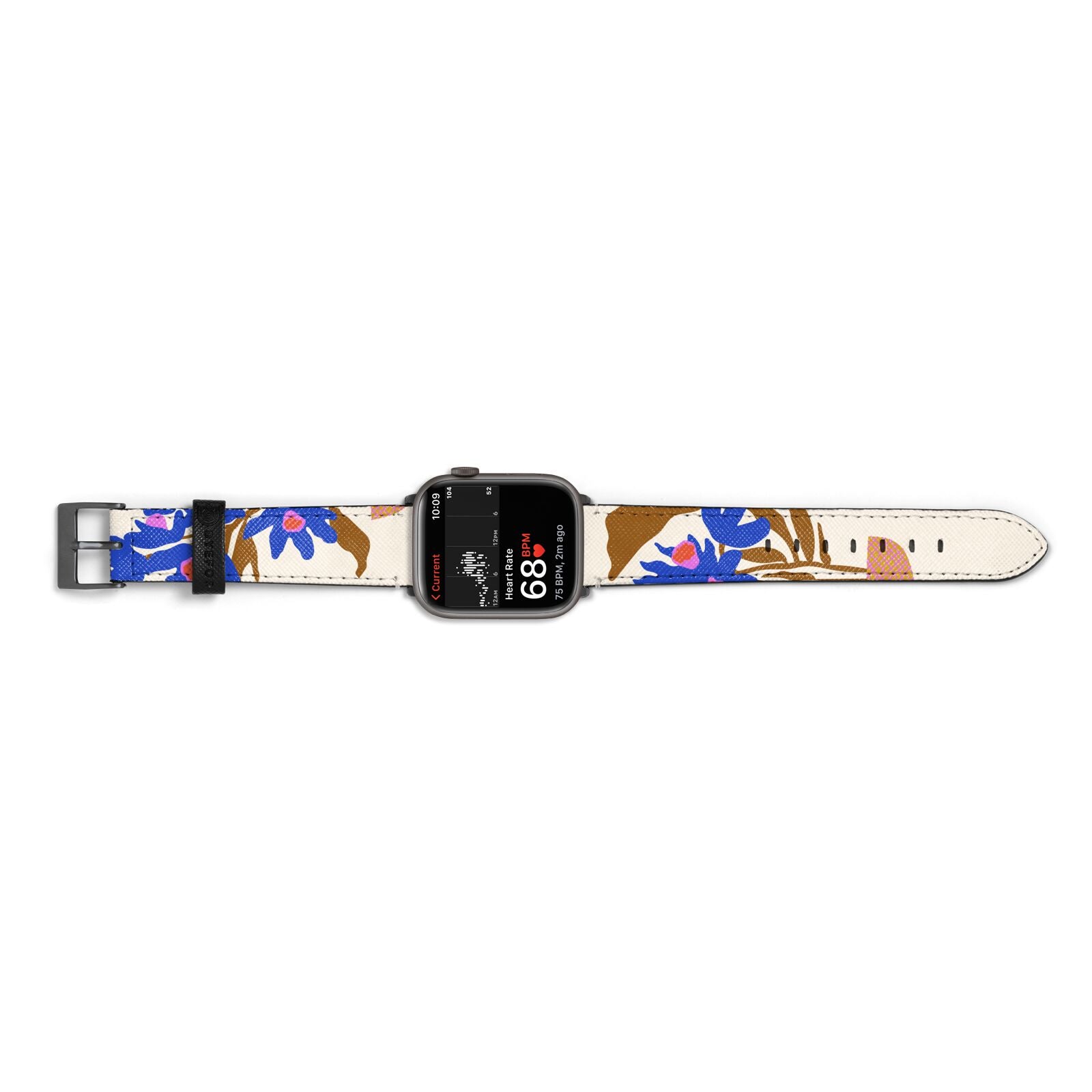 Flowers in a Vase Apple Watch Strap Size 38mm Landscape Image Space Grey Hardware