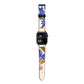 Flowers in a Vase Apple Watch Strap Size 38mm with Blue Hardware