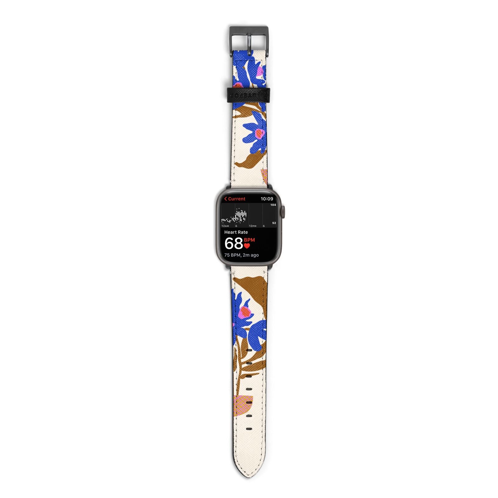 Flowers in a Vase Apple Watch Strap Size 38mm with Space Grey Hardware