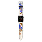 Flowers in a Vase Apple Watch Strap with Silver Hardware
