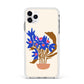 Flowers in a Vase Apple iPhone 11 Pro Max in Silver with White Impact Case