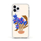 Flowers in a Vase Apple iPhone 11 Pro in Silver with White Impact Case