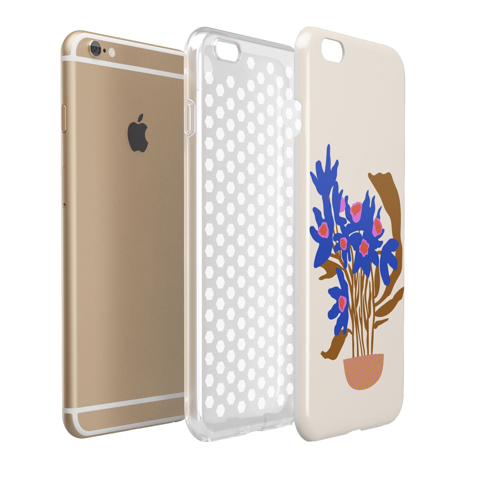 Flowers in a Vase Apple iPhone 6 Plus 3D Tough Case Expand Detail Image