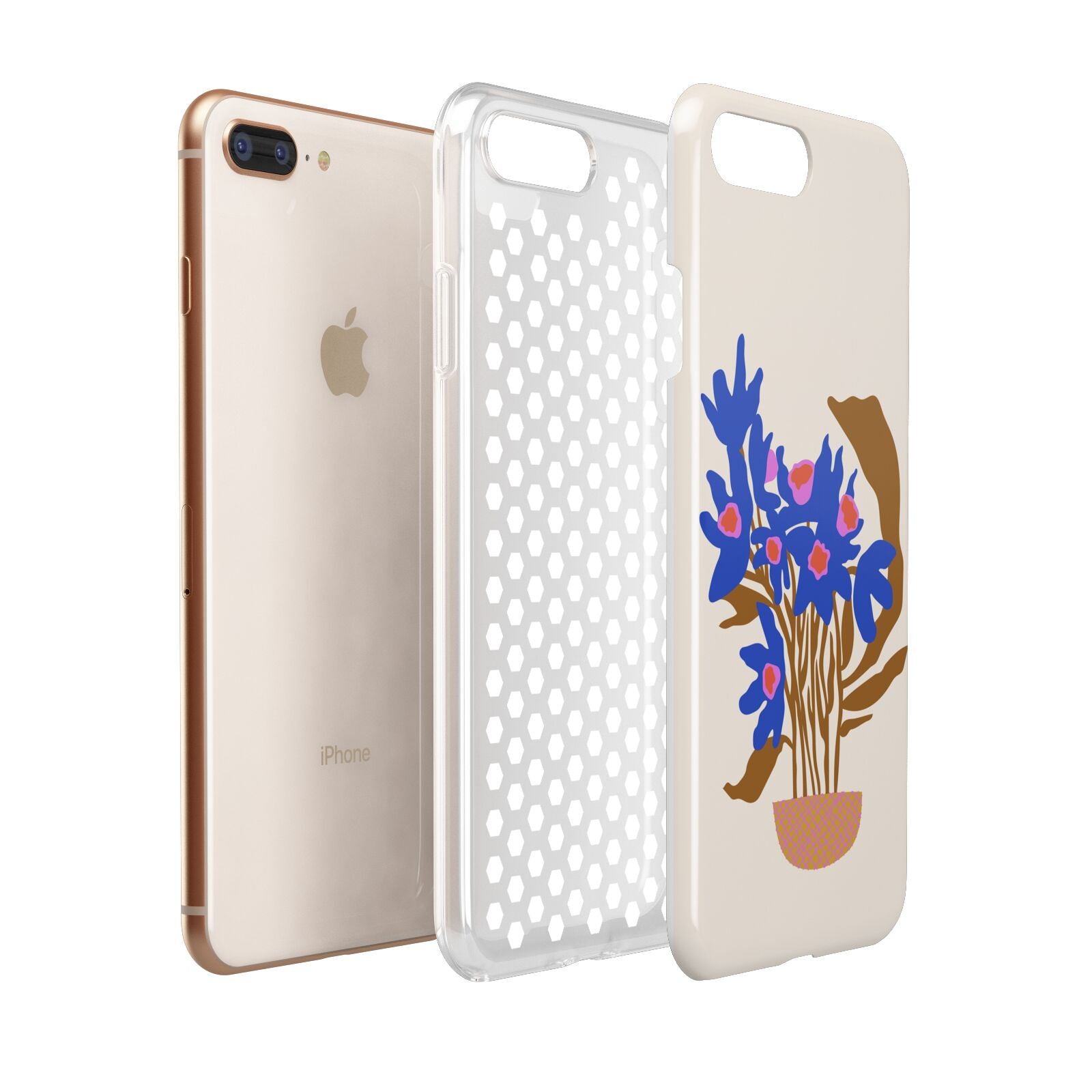 Flowers in a Vase Apple iPhone 7 8 Plus 3D Tough Case Expanded View