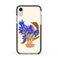 Flowers in a Vase Apple iPhone XR Impact Case Black Edge on Silver Phone