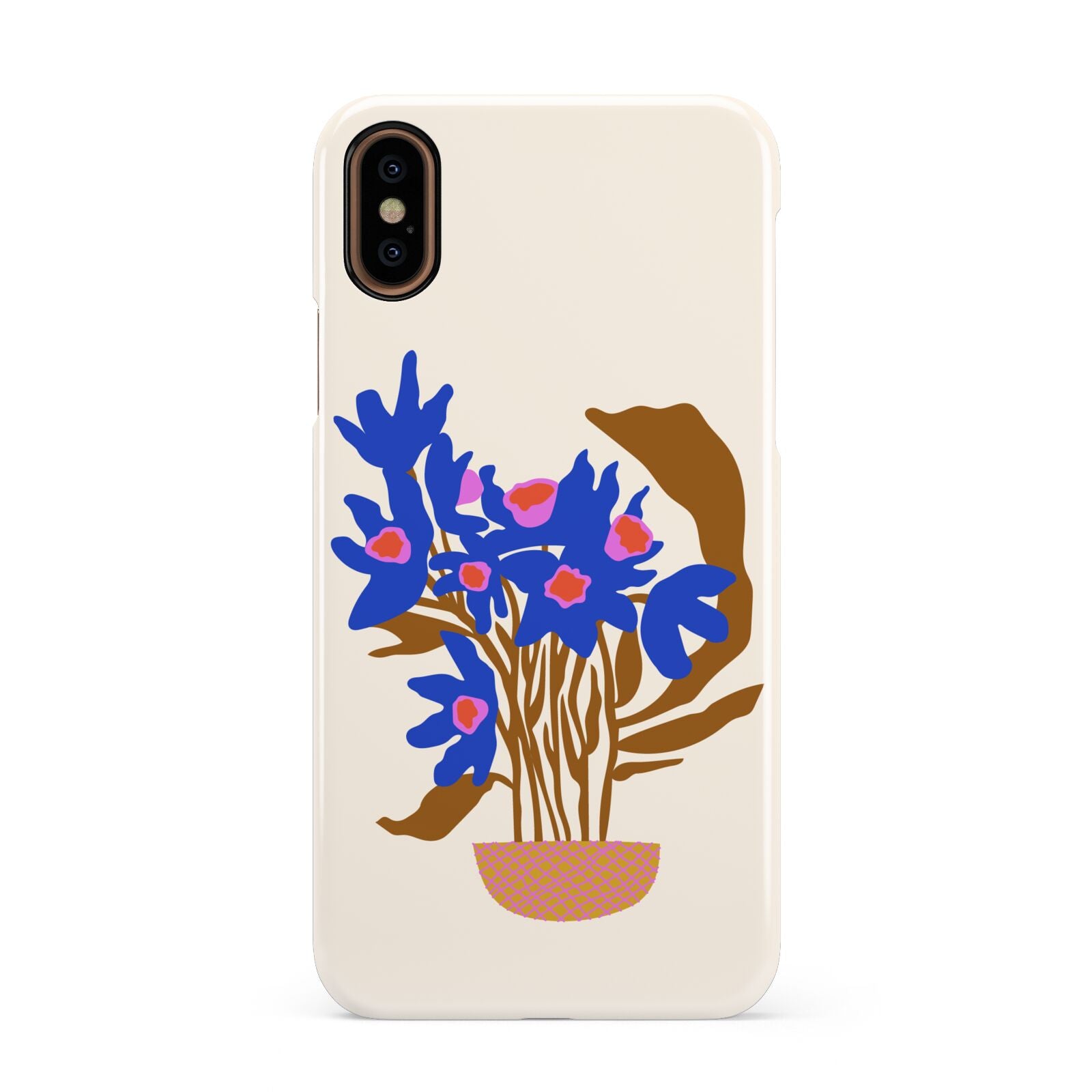Flowers in a Vase Apple iPhone XS 3D Snap Case