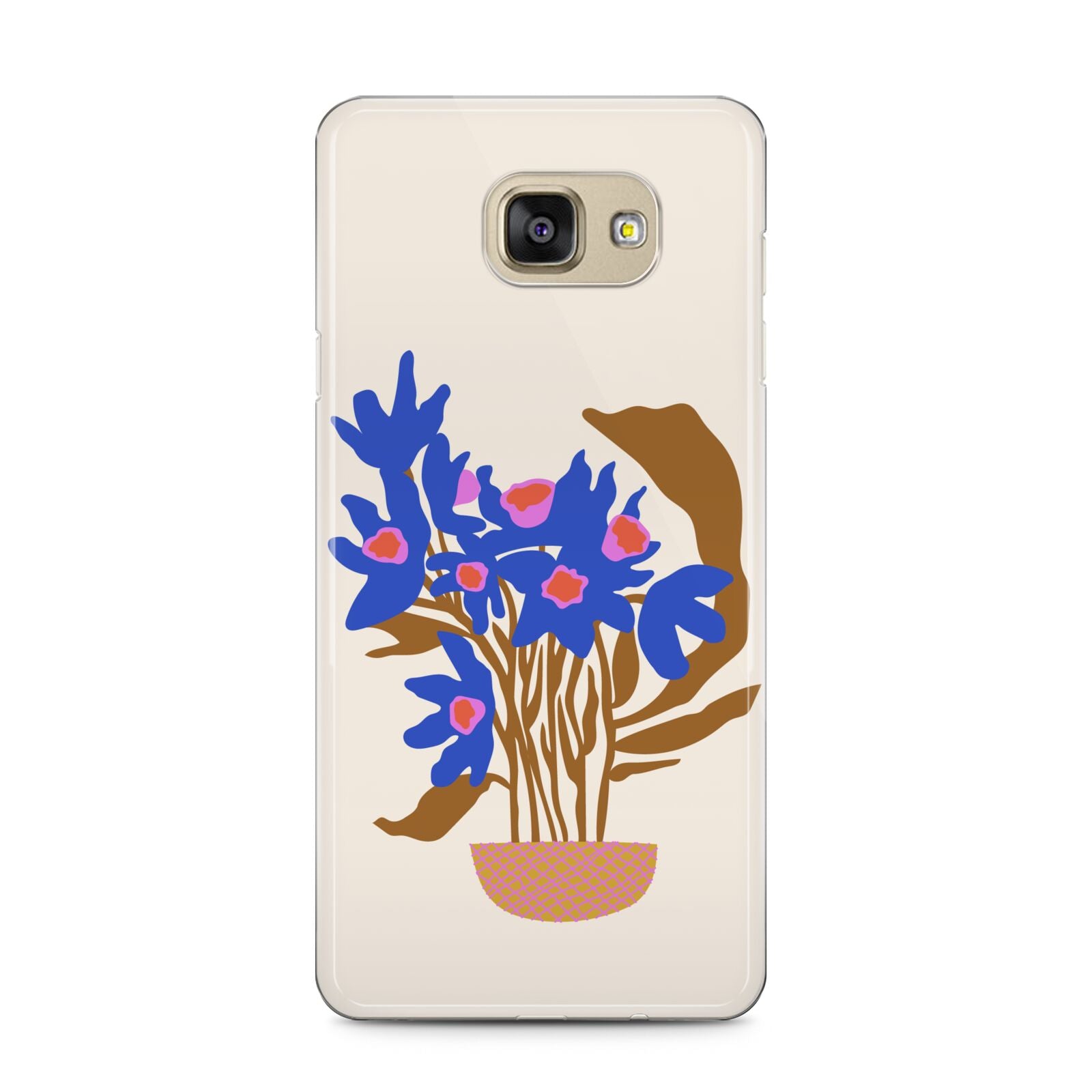 Flowers in a Vase Samsung Galaxy A5 2016 Case on gold phone