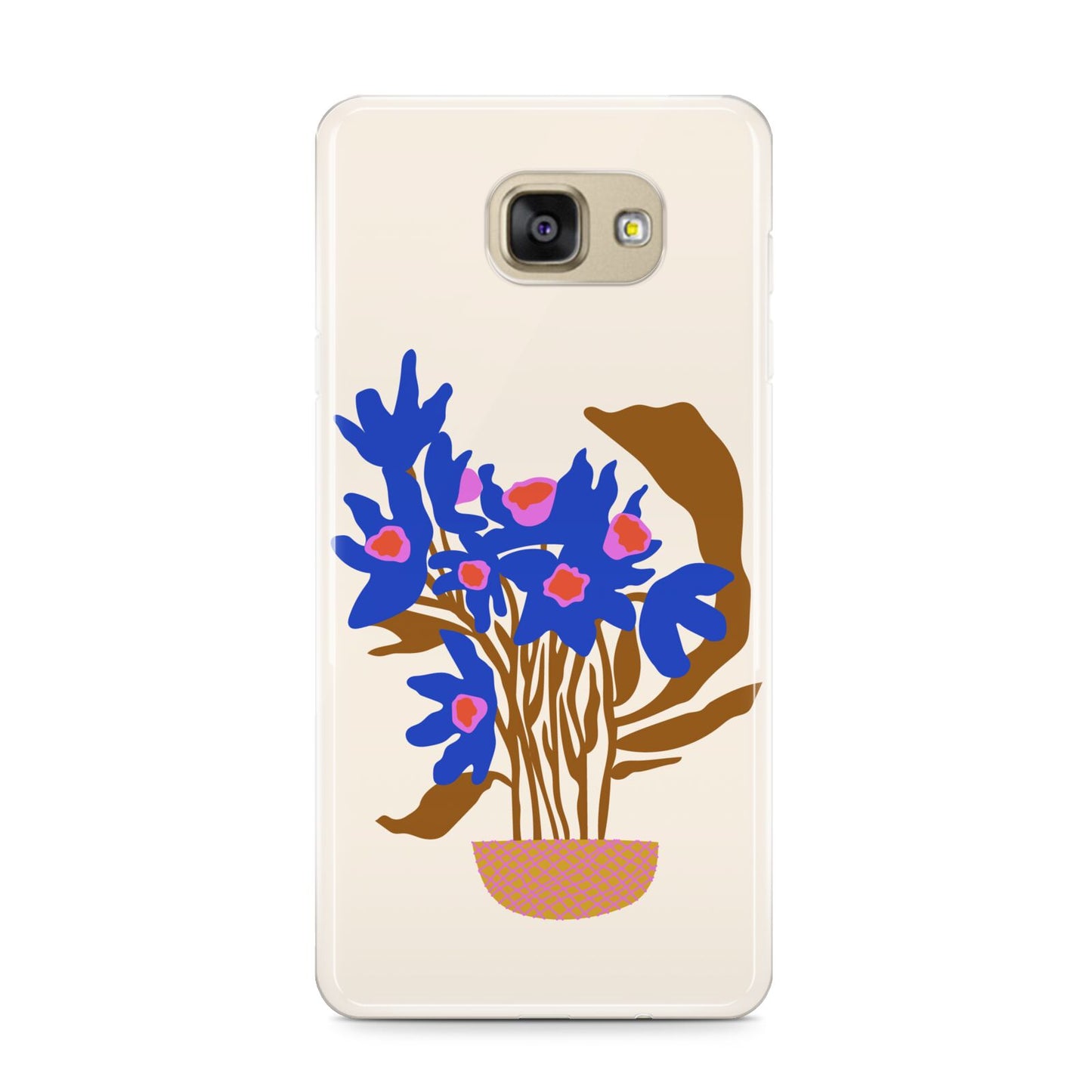 Flowers in a Vase Samsung Galaxy A9 2016 Case on gold phone