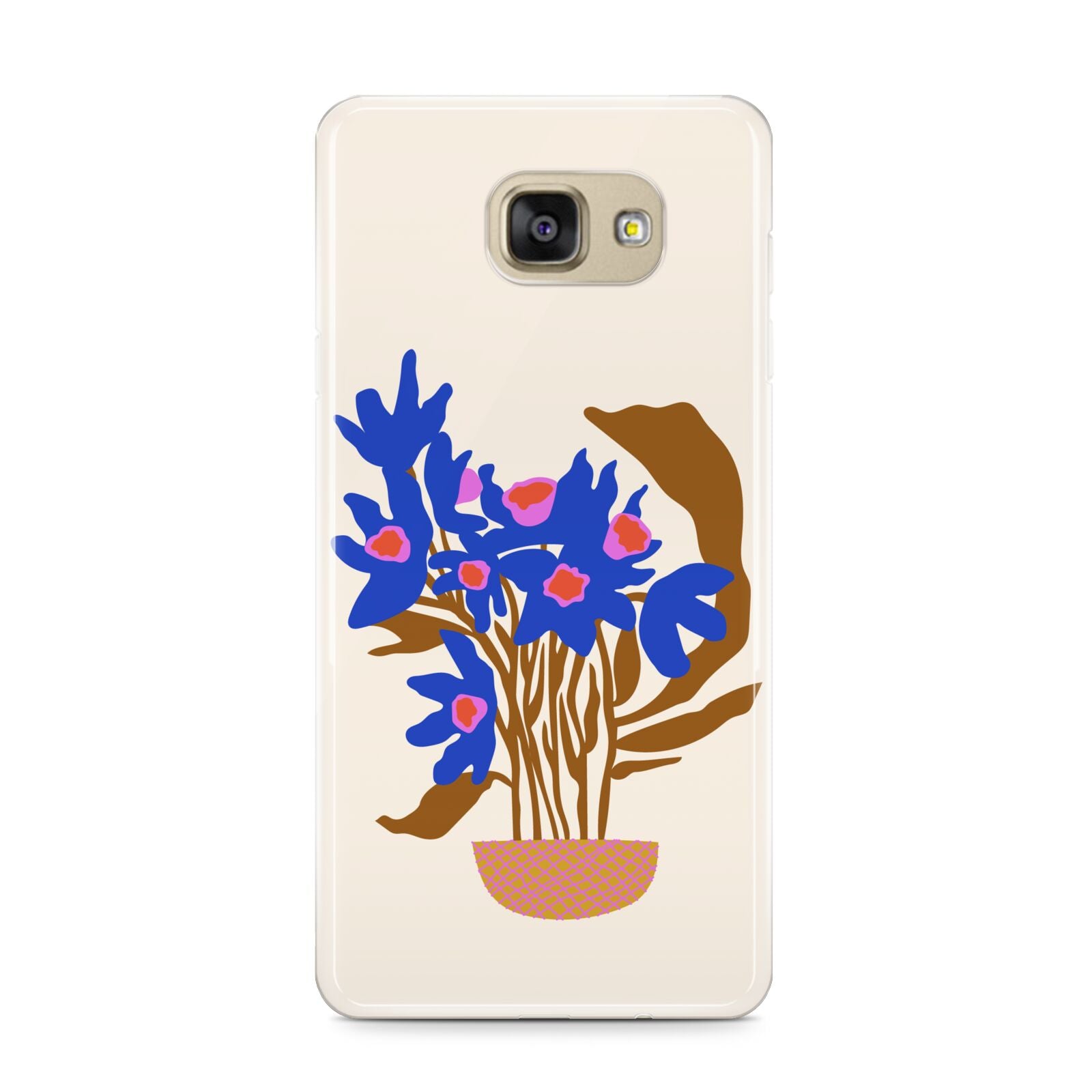Flowers in a Vase Samsung Galaxy A9 2016 Case on gold phone