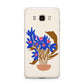 Flowers in a Vase Samsung Galaxy J7 2016 Case on gold phone