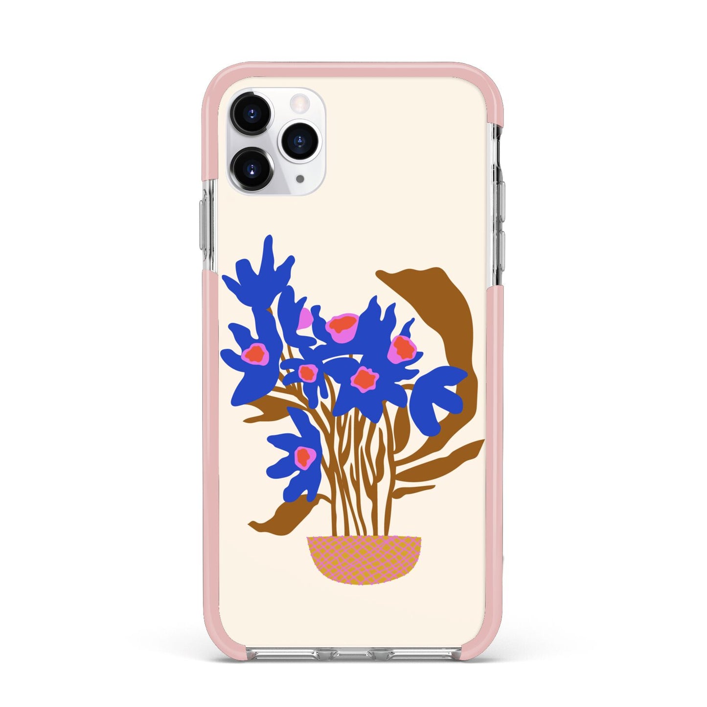 Flowers in a Vase iPhone 11 Pro Max Impact Pink Edge Case