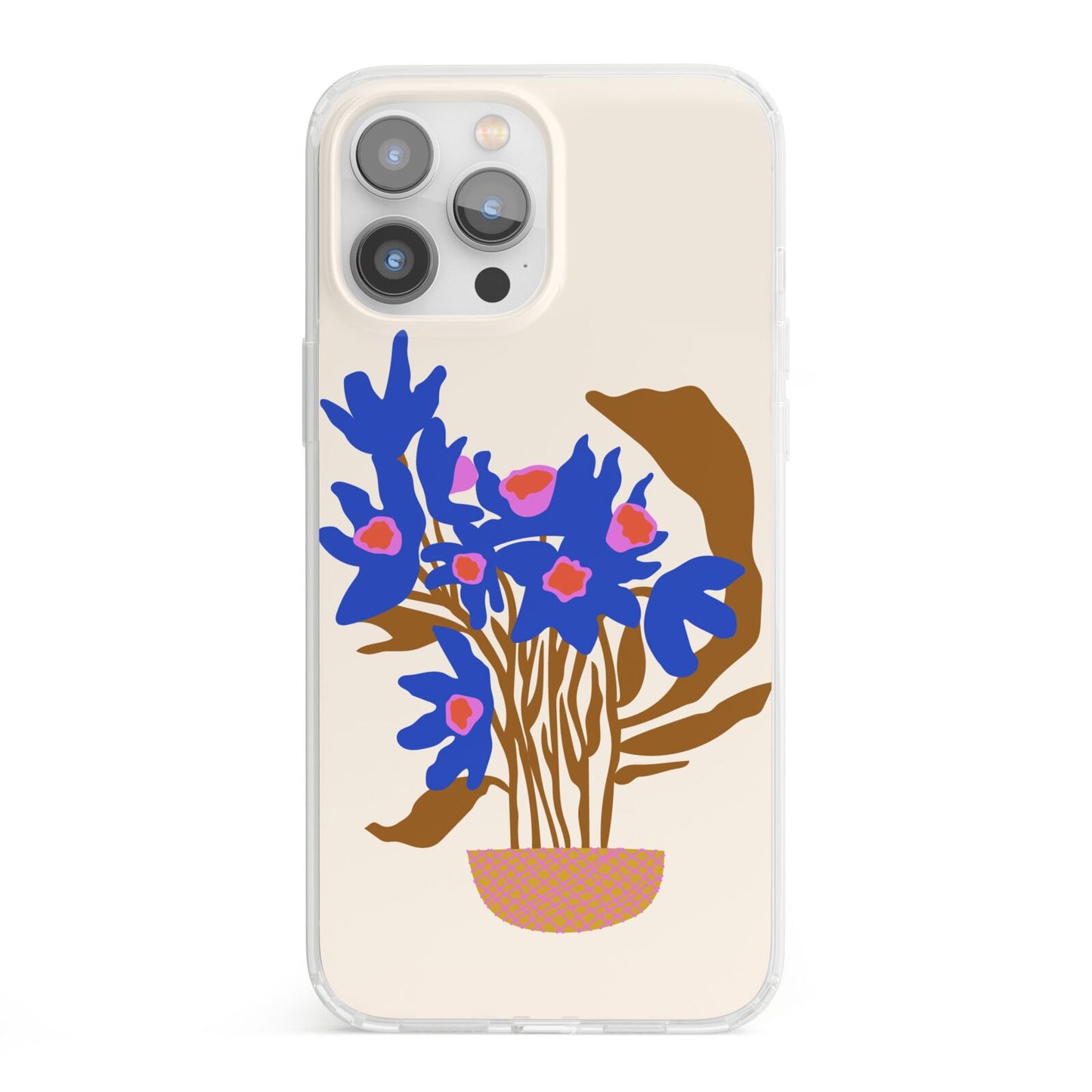 Flowers in a Vase iPhone 13 Pro Max Clear Bumper Case