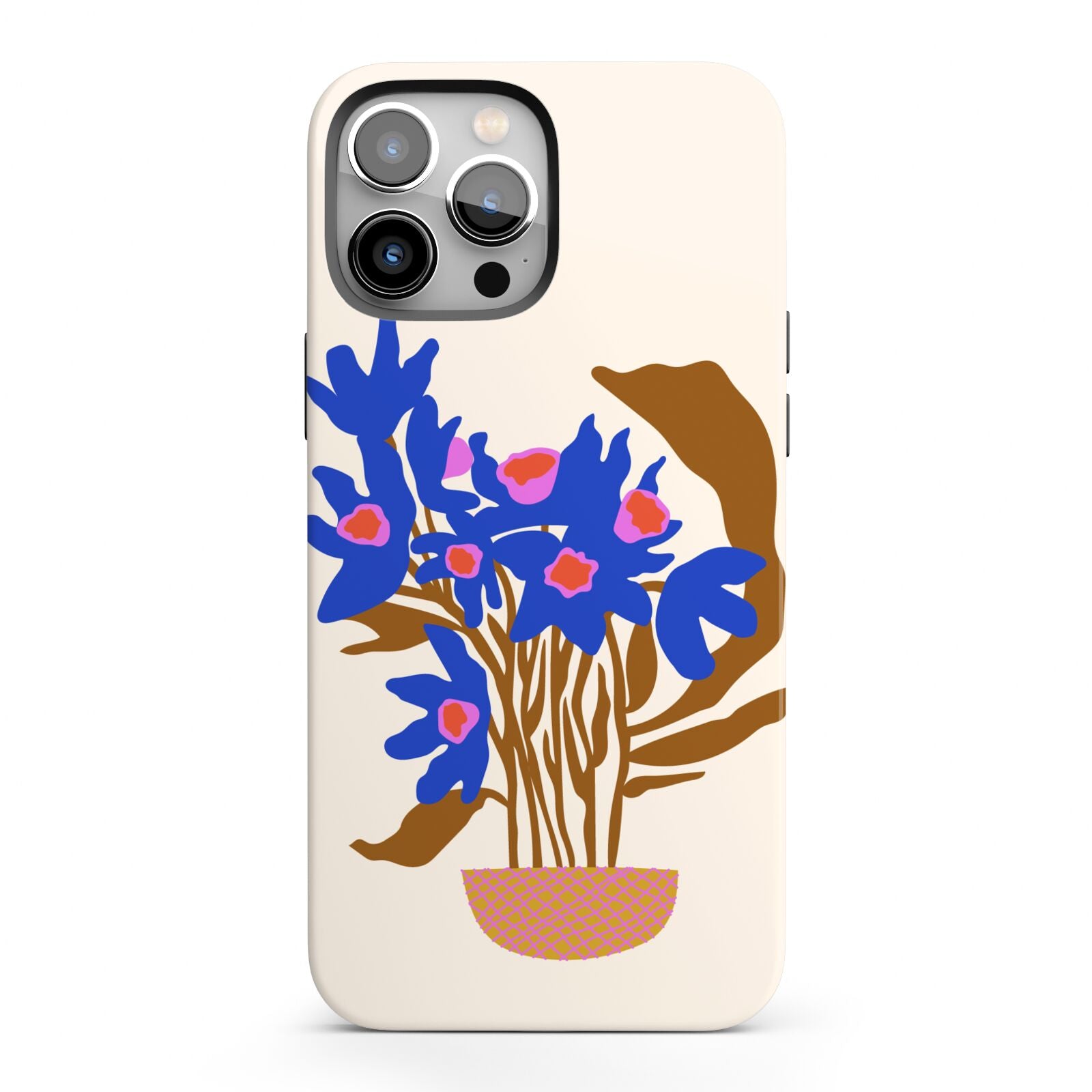 Flowers in a Vase iPhone 13 Pro Max Full Wrap 3D Tough Case
