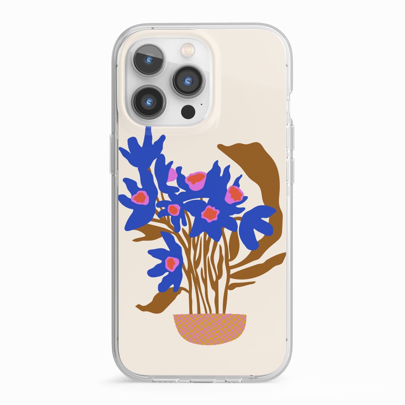 Flowers in a Vase iPhone 13 Pro TPU Impact Case with White Edges