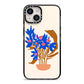 Flowers in a Vase iPhone 14 Black Impact Case on Silver phone