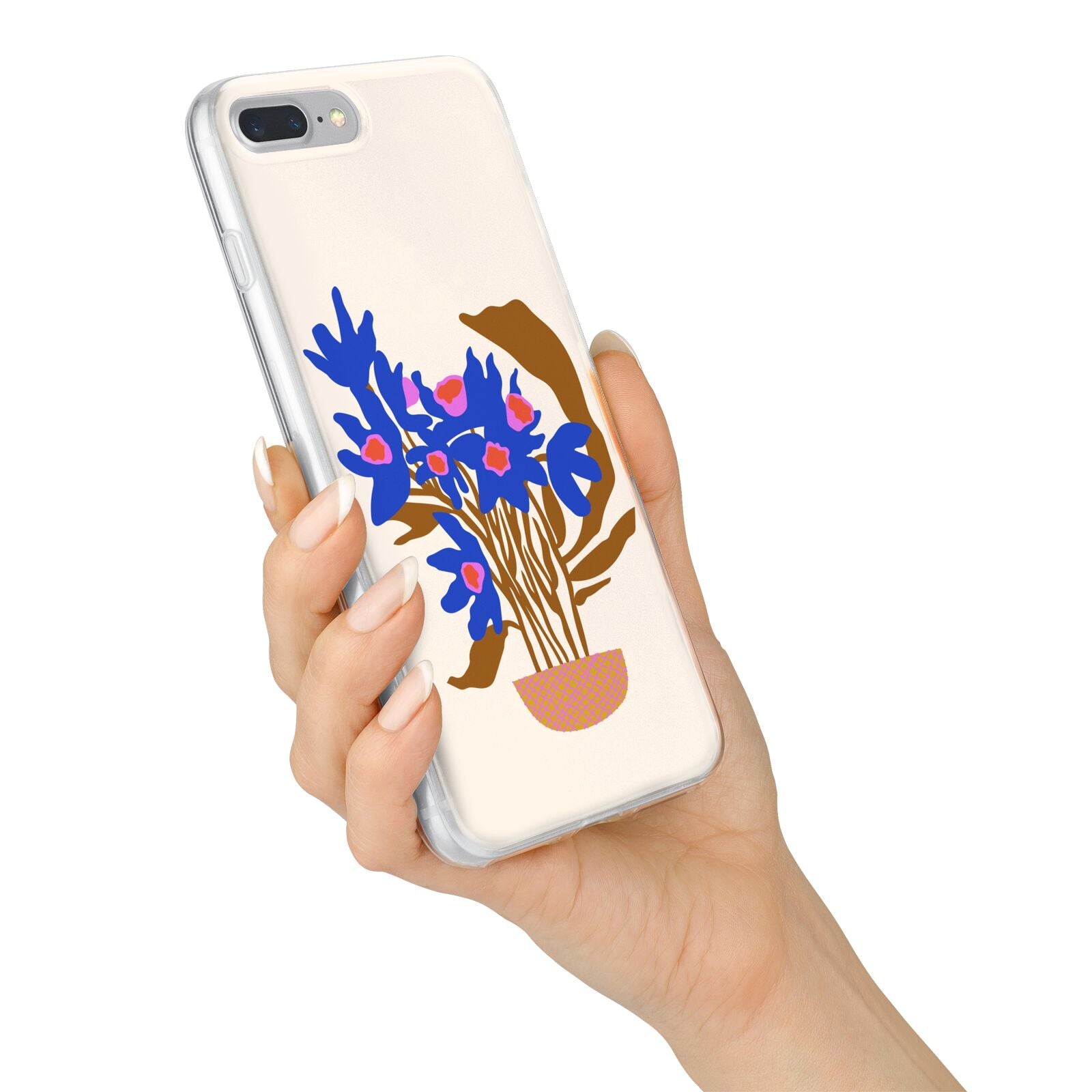 Flowers in a Vase iPhone 7 Plus Bumper Case on Silver iPhone Alternative Image