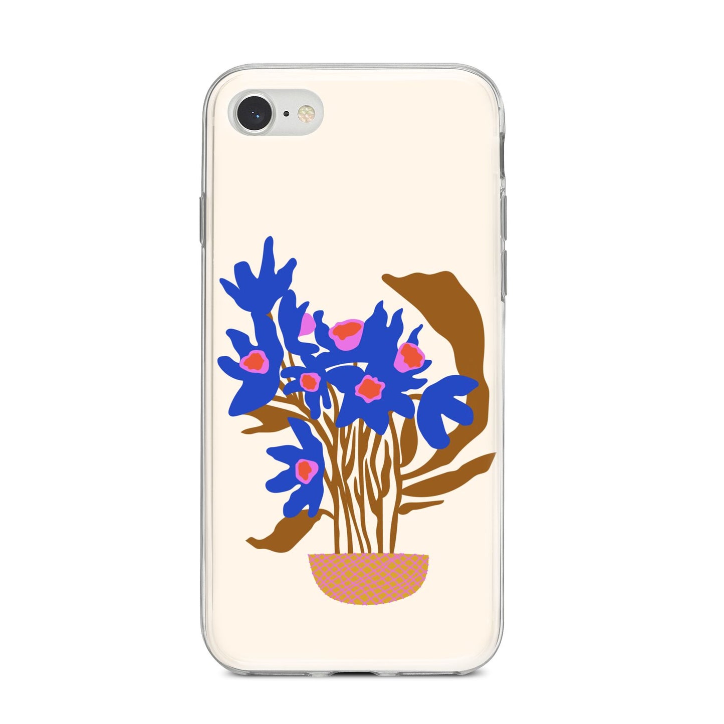 Flowers in a Vase iPhone 8 Bumper Case on Silver iPhone