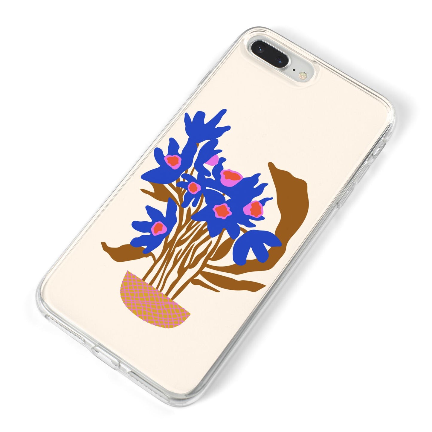 Flowers in a Vase iPhone 8 Plus Bumper Case on Silver iPhone Alternative Image