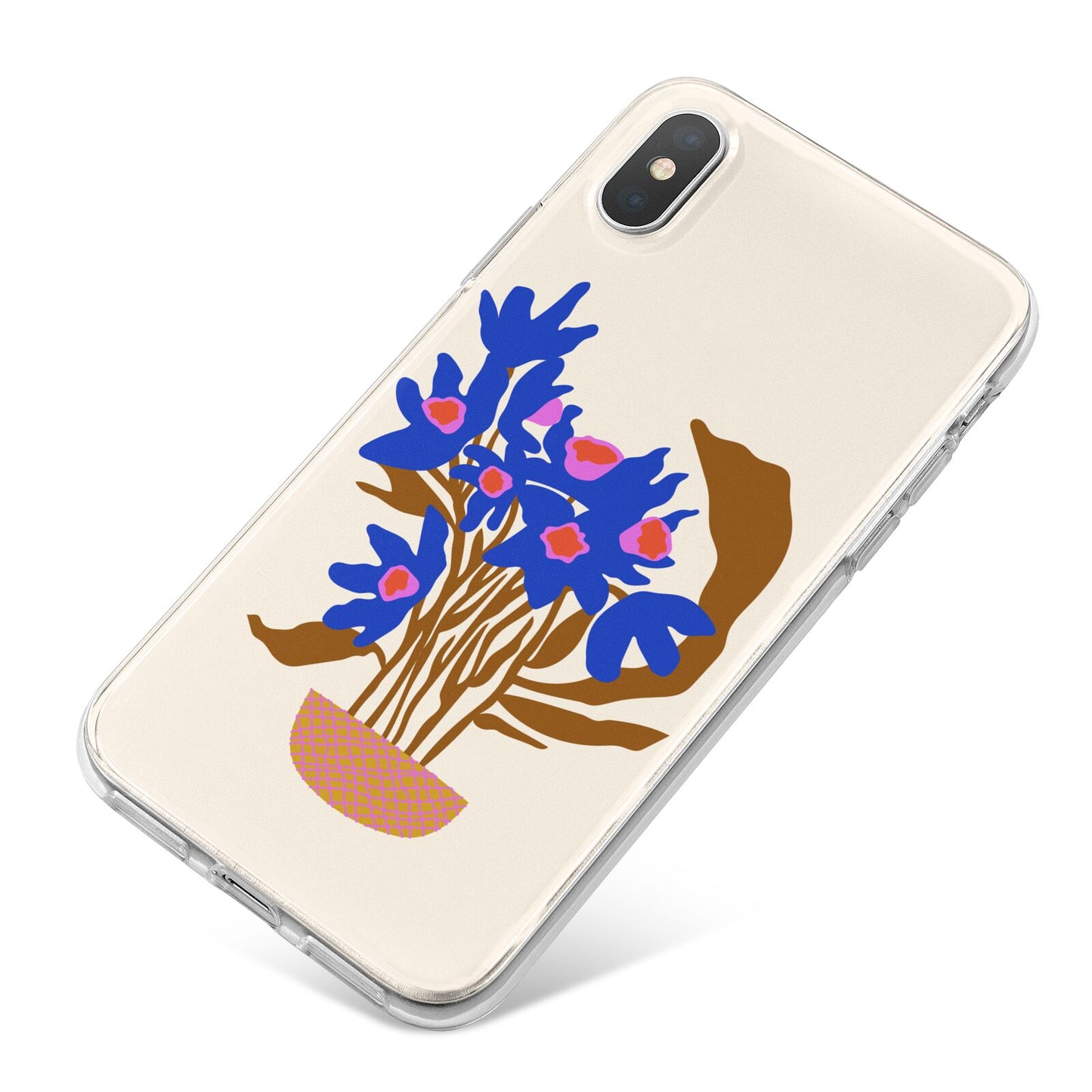 Flowers in a Vase iPhone X Bumper Case on Silver iPhone