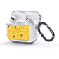Flying Bees with Yellow Background AirPods Glitter Case 3rd Gen Side Image