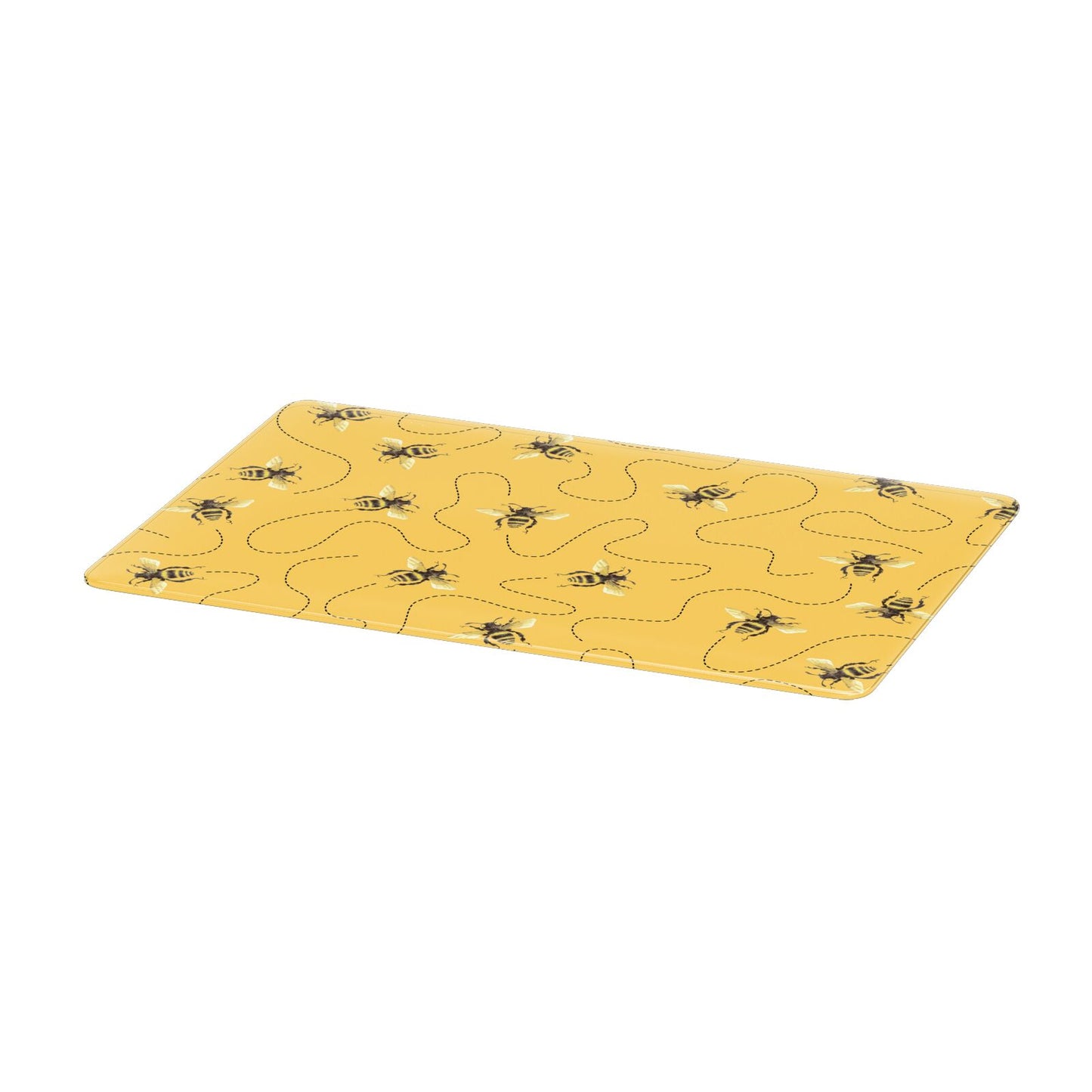 Flying Bees with Yellow Background Apple MacBook Case Only