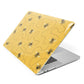 Flying Bees with Yellow Background Apple MacBook Case Side View