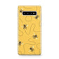 Flying Bees with Yellow Background Protective Samsung Galaxy Case