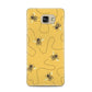 Flying Bees with Yellow Background Samsung Galaxy A5 2016 Case on gold phone