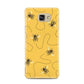 Flying Bees with Yellow Background Samsung Galaxy A7 2016 Case on gold phone