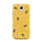 Flying Bees with Yellow Background Samsung Galaxy S4 Mini Case