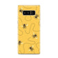 Flying Bees with Yellow Background Samsung Galaxy S8 Case