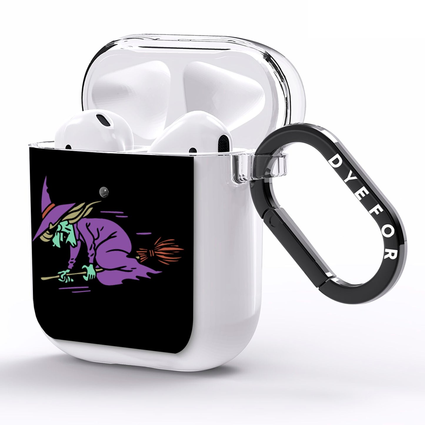 Flying Witches AirPods Clear Case Side Image