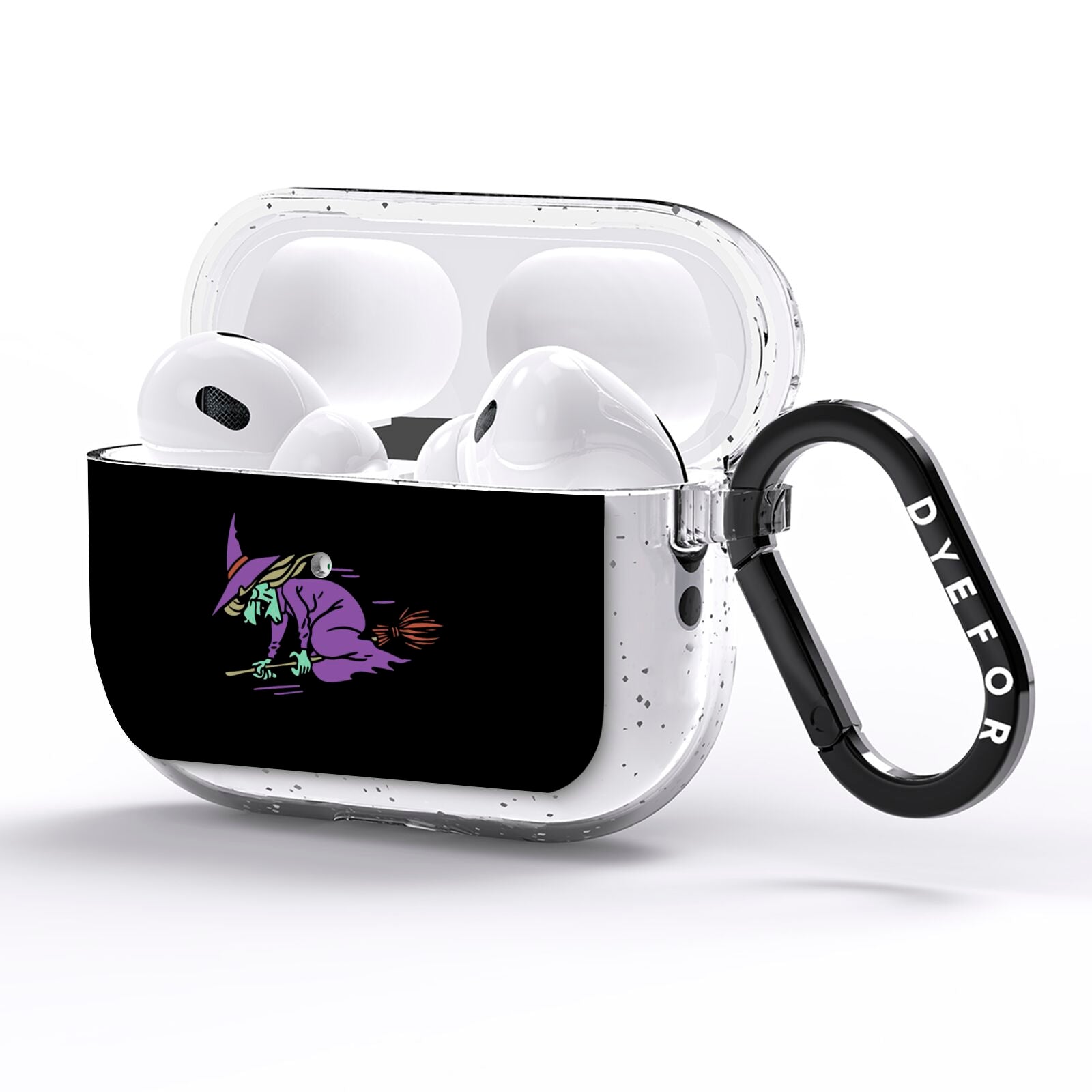 Flying Witches AirPods Pro Glitter Case Side Image