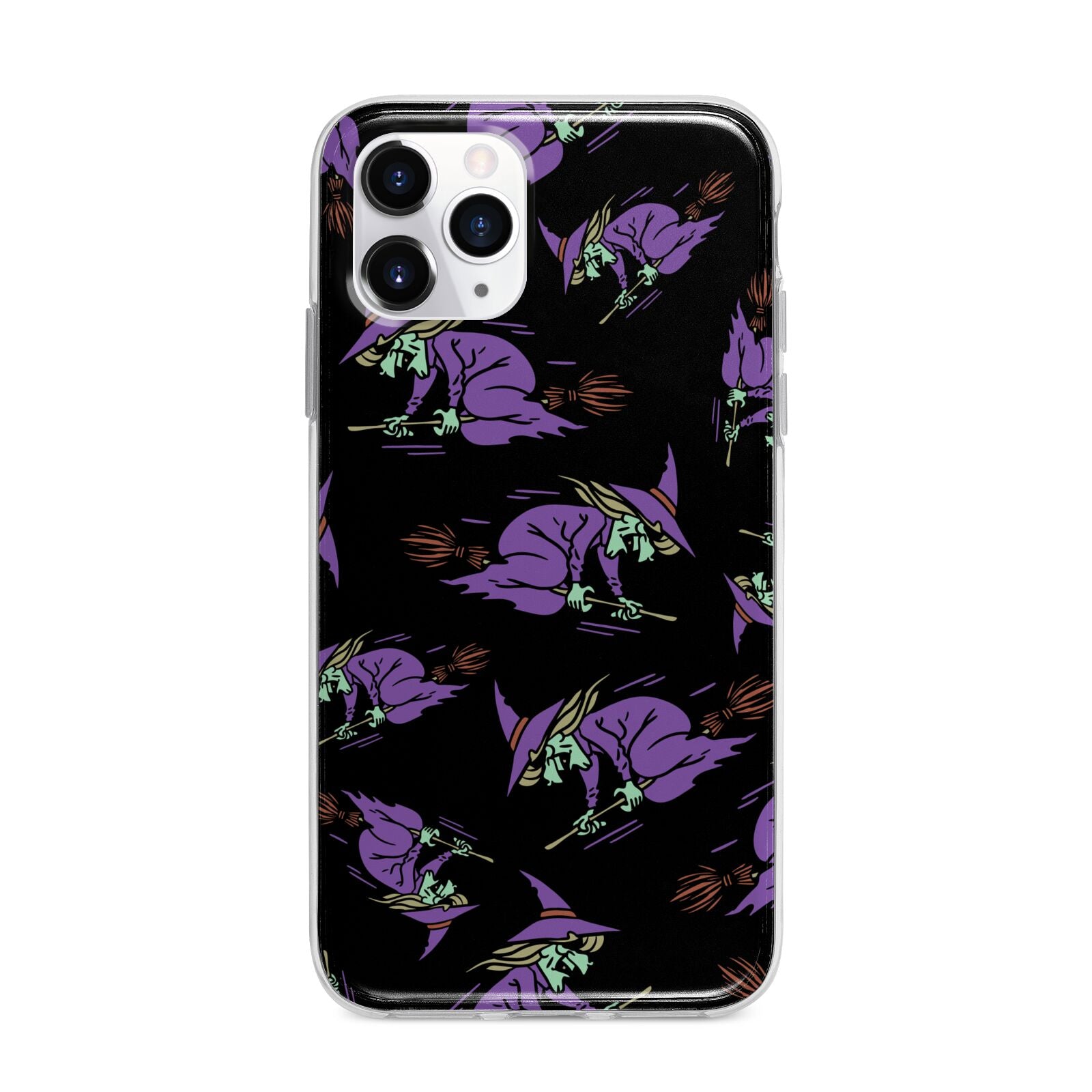 Flying Witches Apple iPhone 11 Pro in Silver with Bumper Case