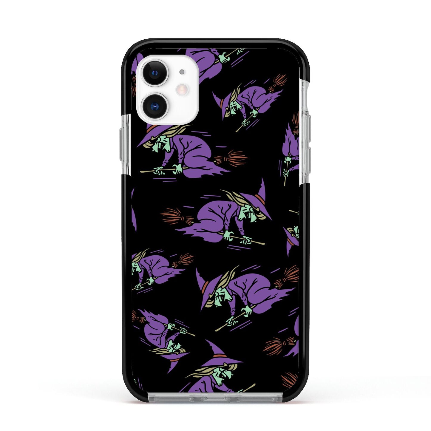 Flying Witches Apple iPhone 11 in White with Black Impact Case