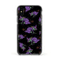Flying Witches Apple iPhone Xs Impact Case Black Edge on Black Phone