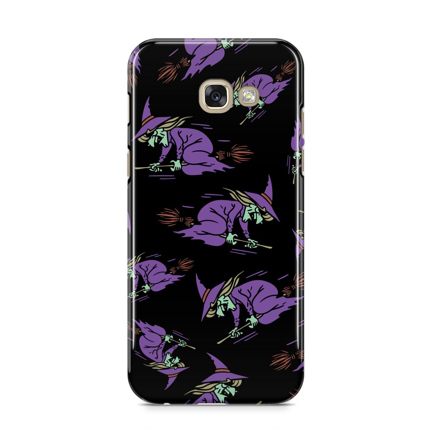 Flying Witches Samsung Galaxy A5 2017 Case on gold phone