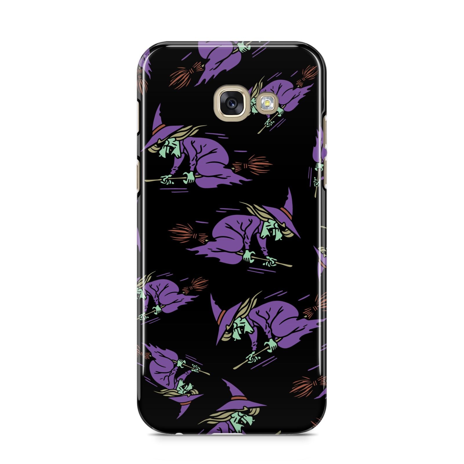Flying Witches Samsung Galaxy A5 2017 Case on gold phone