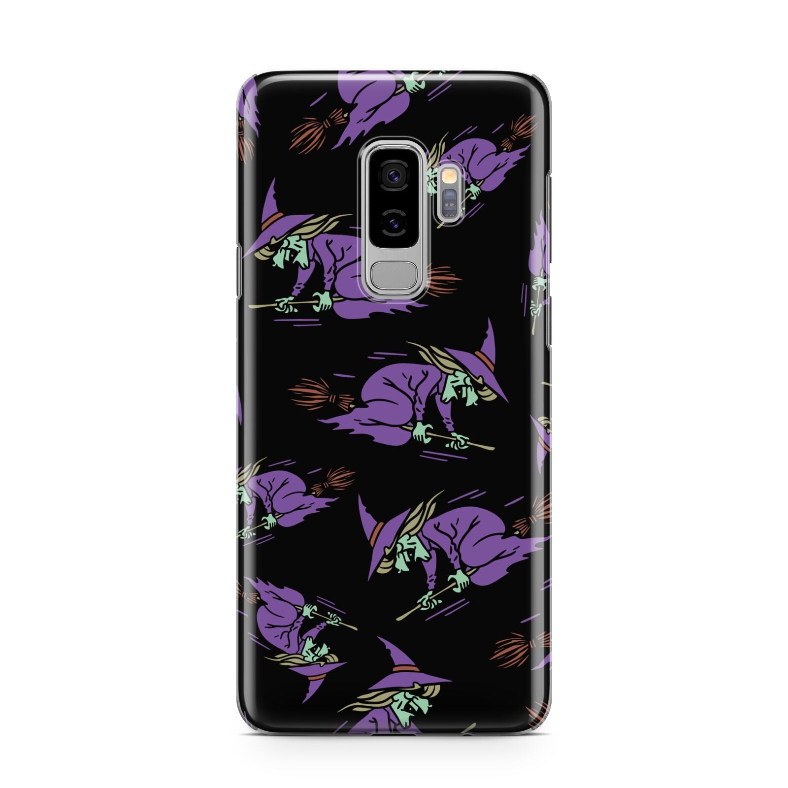 Flying Witches Samsung Galaxy S9 Plus Case on Silver phone