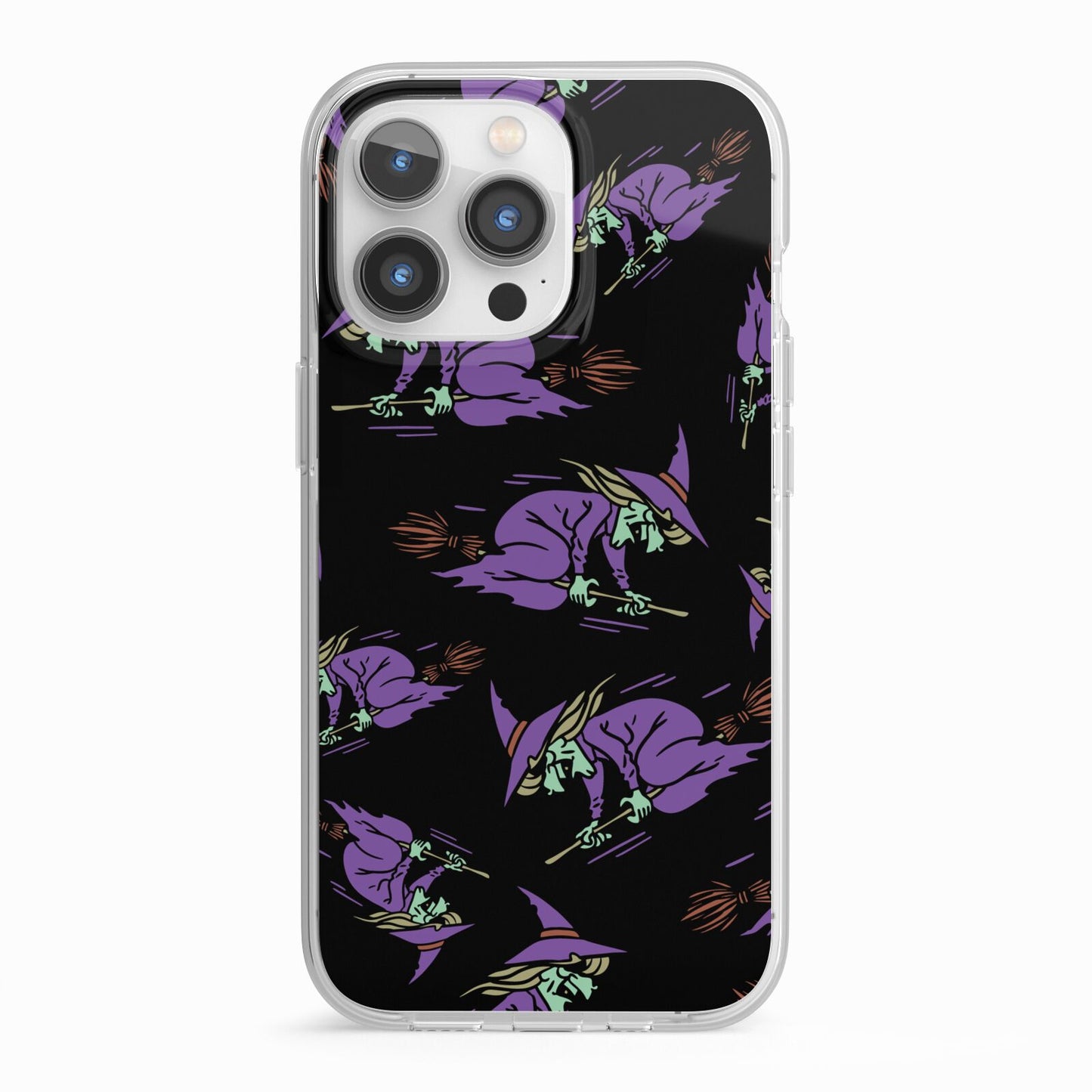 Flying Witches iPhone 13 Pro TPU Impact Case with White Edges